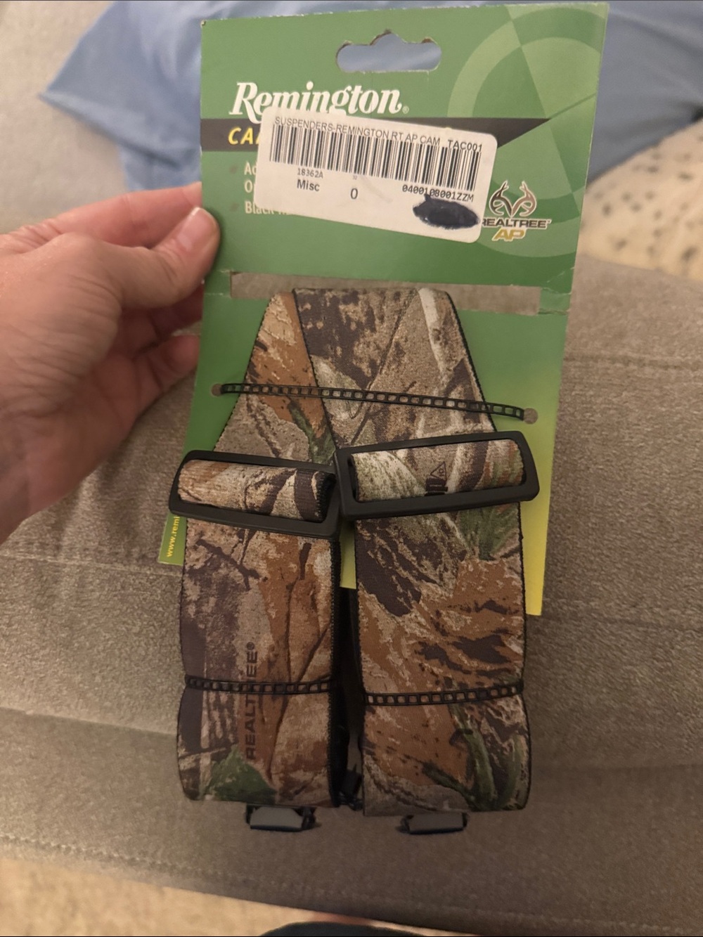 Remington Realtree Camo Men’s Suspenders in Brown/Green